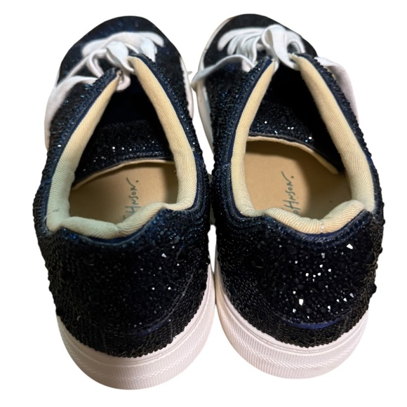 Blue by Betsey Johnson Sidny Rhinestone Embellished  Platform Lace up (7.5) - Picture 13 of 14